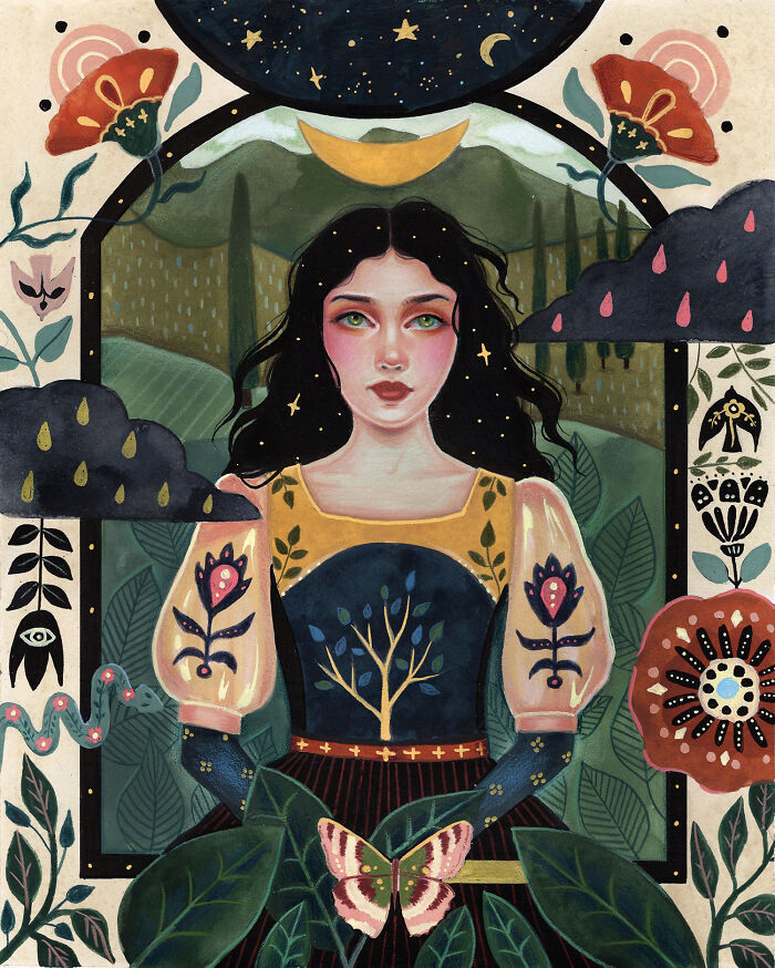 24 Folk-Inspired Artworks By Aunia Kahn Where Traditions, Symbolism, And Imagination Collide
