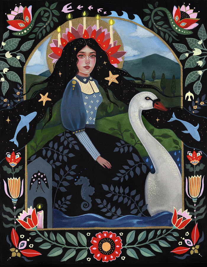 24 Folk-Inspired Artworks By Aunia Kahn Where Traditions, Symbolism, And Imagination Collide
