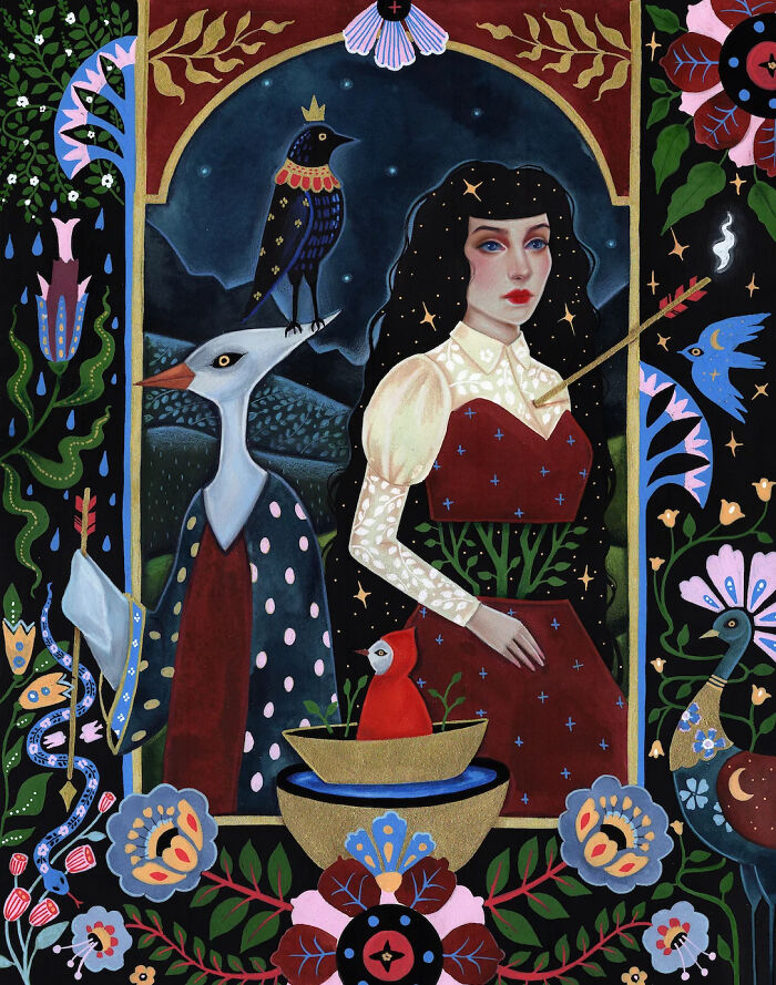 24 Folk-Inspired Artworks By Aunia Kahn Where Traditions, Symbolism, And Imagination Collide