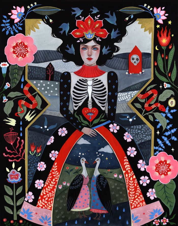 24 Folk-Inspired Artworks By Aunia Kahn Where Traditions, Symbolism, And Imagination Collide