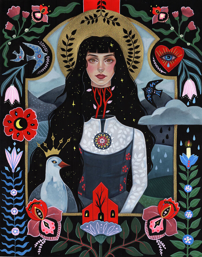24 Folk-Inspired Artworks By Aunia Kahn Where Traditions, Symbolism, And Imagination Collide