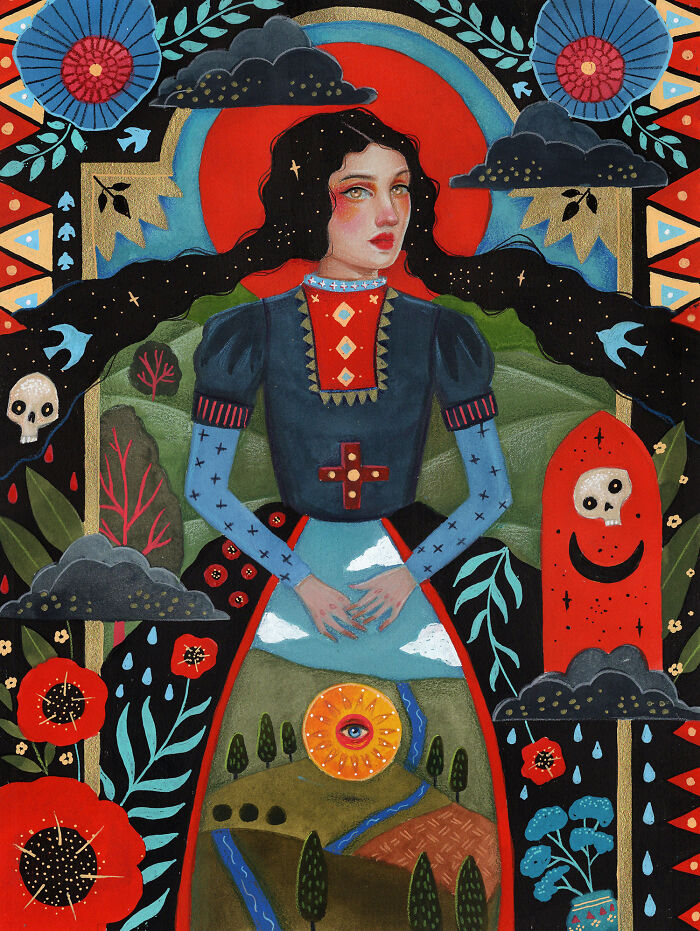 24 Folk-Inspired Artworks By Aunia Kahn Where Traditions, Symbolism, And Imagination Collide