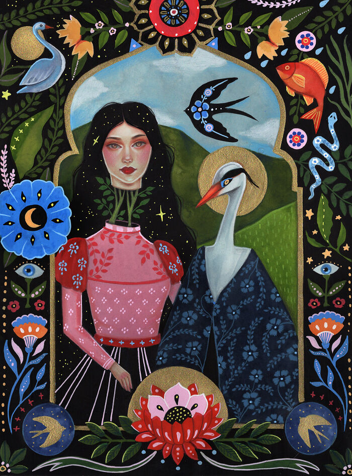 24 Folk-Inspired Artworks By Aunia Kahn Where Traditions, Symbolism, And Imagination Collide