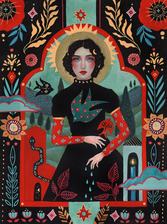 24 Folk-Inspired Artworks By Aunia Kahn Where Traditions, Symbolism, And Imagination Collide