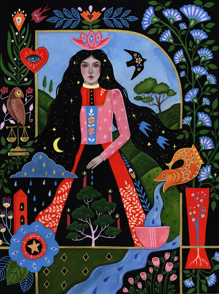 24 Folk-Inspired Artworks By Aunia Kahn Where Traditions, Symbolism, And Imagination Collide