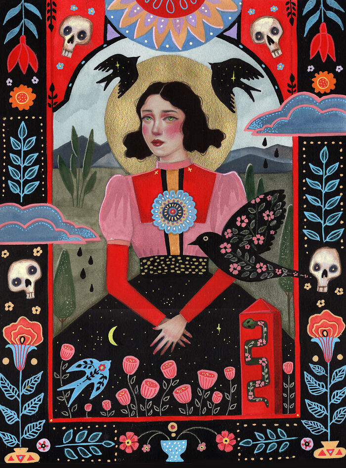 24 Folk-Inspired Artworks By Aunia Kahn Where Traditions, Symbolism, And Imagination Collide