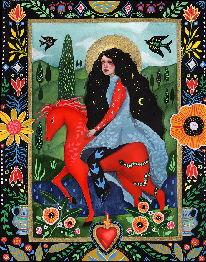 24 Folk-Inspired Artworks By Aunia Kahn Where Traditions, Symbolism, And Imagination Collide