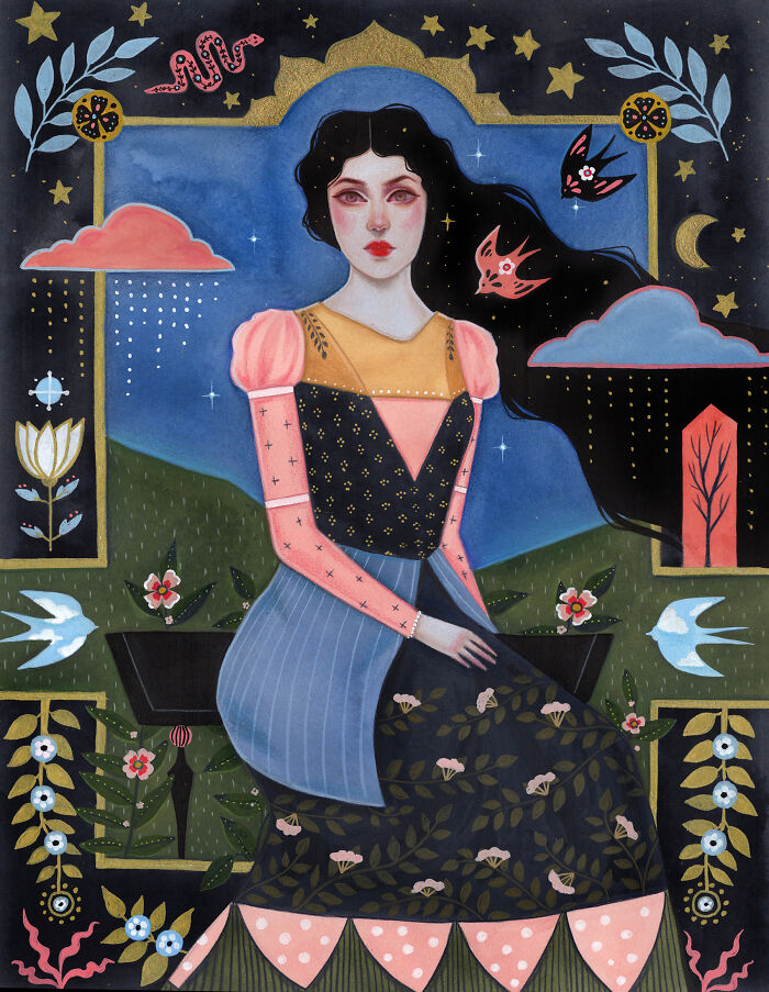 24 Folk-Inspired Artworks By Aunia Kahn Where Traditions, Symbolism, And Imagination Collide