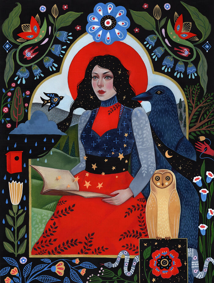 24 Folk-Inspired Artworks By Aunia Kahn Where Traditions, Symbolism, And Imagination Collide