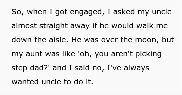 Bride Refuses To Let Step-Dad Have His Special Moment During Her Wedding Bride Refuses To Let Step-Dad Have His Special Moment During Her Wedding