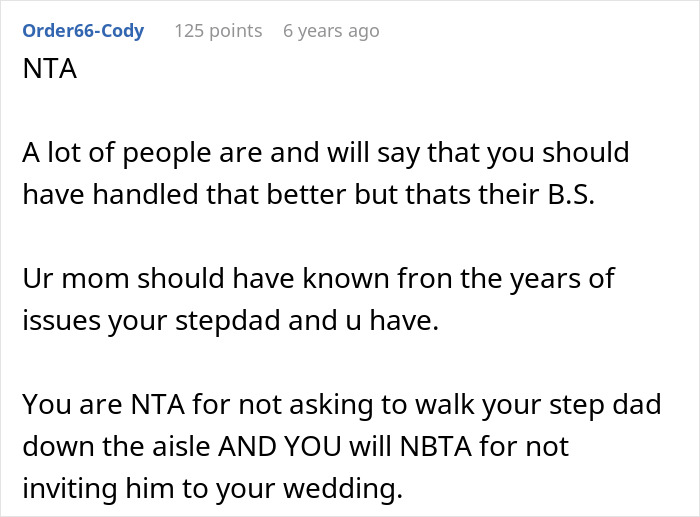 Bride Refuses To Let Step-Dad Have His Special Moment During Her Wedding Bride Refuses To Let Step-Dad Have His Special Moment During Her Wedding