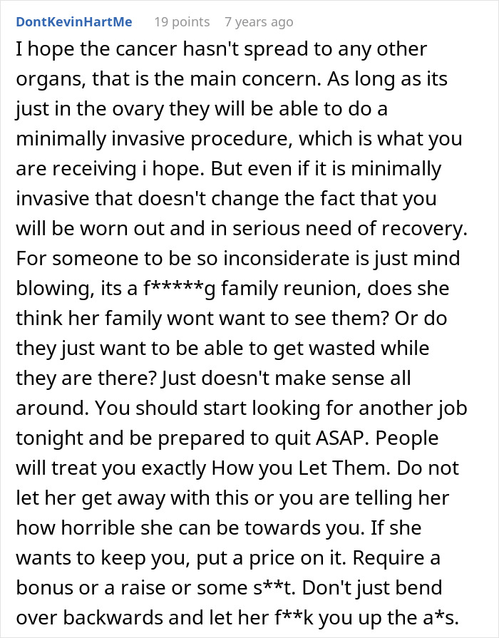 Entitled Mom Expects Nanny To Reschedule Her Life-Saving Surgery, Gets A Harsh Reality Check Entitled Mom Expects Nanny To Reschedule Her Life-Saving Surgery, Gets A Harsh Reality Check