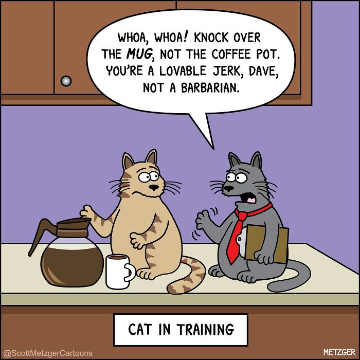 Scott Metzger Turns The Weird Logic Of Cats And Dogs Into 62 New Relatable Comics Scott Metzger Turns The Weird Logic Of Cats And Dogs Into 62 New Relatable Comics