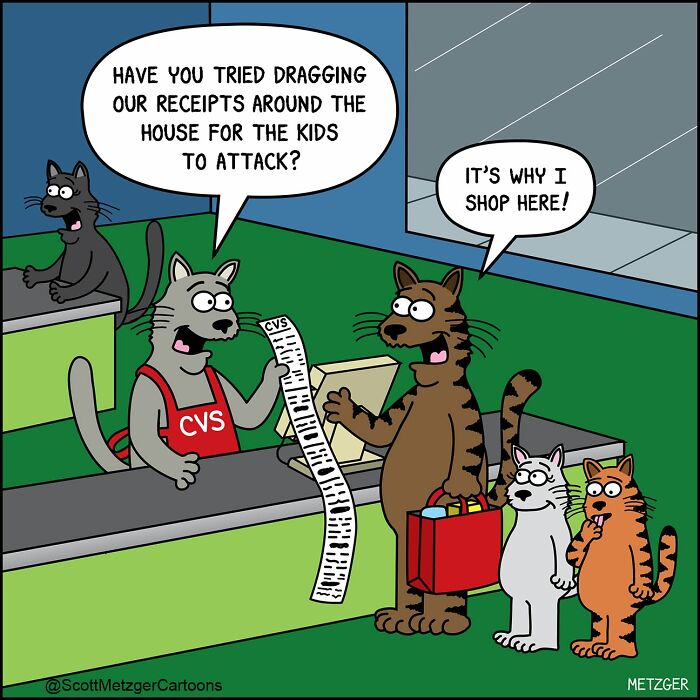 Scott Metzger Turns The Weird Logic Of Cats And Dogs Into 62 New Relatable Comics Scott Metzger Turns The Weird Logic Of Cats And Dogs Into 62 New Relatable Comics