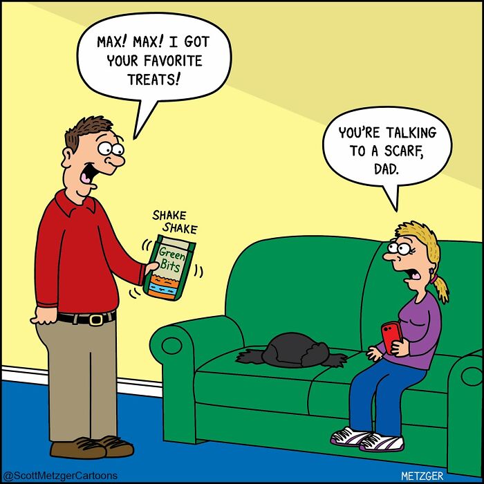 Scott Metzger Turns The Weird Logic Of Cats And Dogs Into 62 New Relatable Comics Scott Metzger Turns The Weird Logic Of Cats And Dogs Into 62 New Relatable Comics
