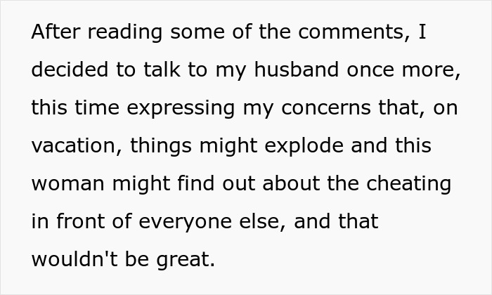 Guy&rsquo;s Affair Gets Exposed Before A Group Vacation, He Somehow Takes Two More Cheaters Down With Him