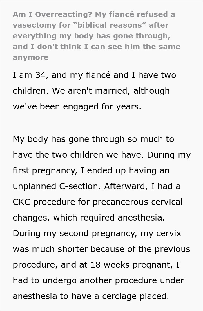 Woman Greatly Underreacts When Husband Refuses To Get A Vasectomy After What She&rsquo;s Been Through