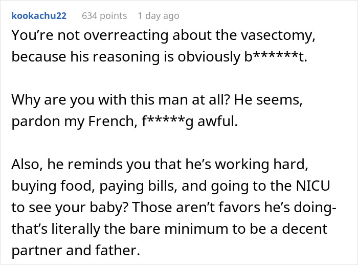 Woman Greatly Underreacts When Husband Refuses To Get A Vasectomy After What She&rsquo;s Been Through
