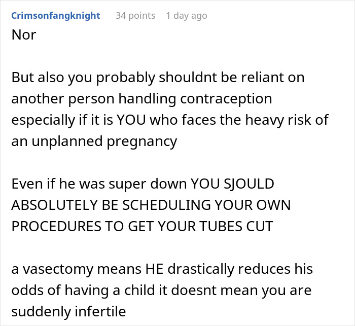 Woman Greatly Underreacts When Husband Refuses To Get A Vasectomy After What She&rsquo;s Been Through