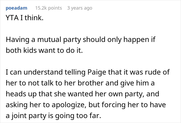 Daughter Excludes Twin Brother From Birthday Plans Without Telling Him, Mom Cancels Her Party Daughter Excludes Twin Brother From Birthday Plans Without Telling Him, Mom Cancels Her Party