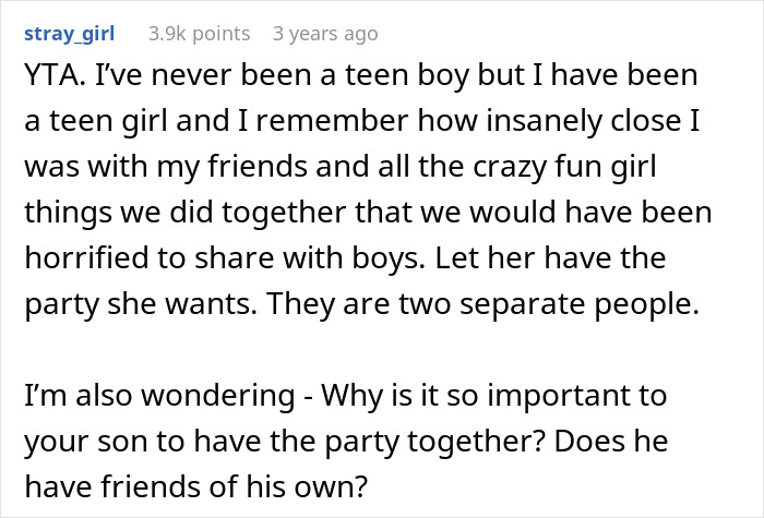 Daughter Excludes Twin Brother From Birthday Plans Without Telling Him, Mom Cancels Her Party Daughter Excludes Twin Brother From Birthday Plans Without Telling Him, Mom Cancels Her Party