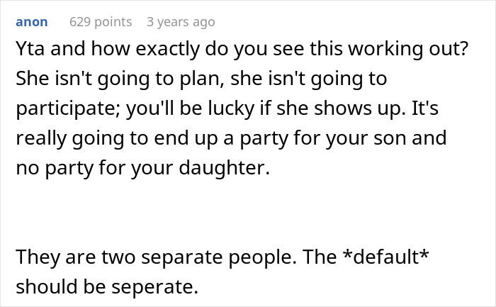 Daughter Excludes Twin Brother From Birthday Plans Without Telling Him, Mom Cancels Her Party Daughter Excludes Twin Brother From Birthday Plans Without Telling Him, Mom Cancels Her Party