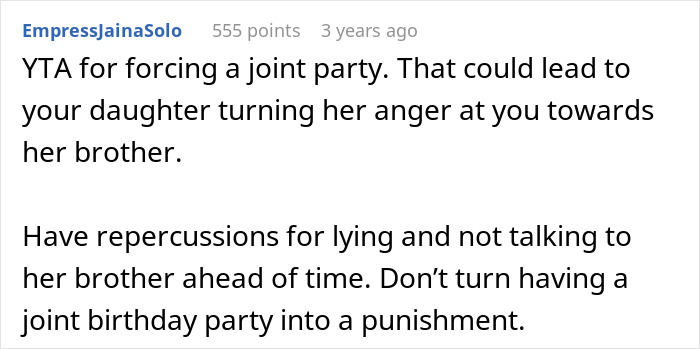 Daughter Excludes Twin Brother From Birthday Plans Without Telling Him, Mom Cancels Her Party Daughter Excludes Twin Brother From Birthday Plans Without Telling Him, Mom Cancels Her Party