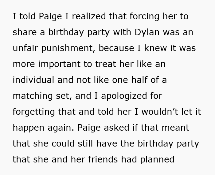 Daughter Excludes Twin Brother From Birthday Plans Without Telling Him, Mom Cancels Her Party Daughter Excludes Twin Brother From Birthday Plans Without Telling Him, Mom Cancels Her Party
