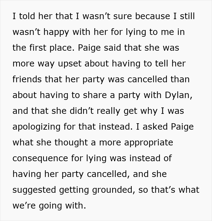 Daughter Excludes Twin Brother From Birthday Plans Without Telling Him, Mom Cancels Her Party Daughter Excludes Twin Brother From Birthday Plans Without Telling Him, Mom Cancels Her Party