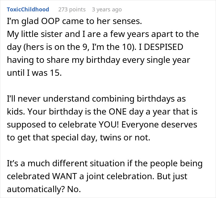 Daughter Excludes Twin Brother From Birthday Plans Without Telling Him, Mom Cancels Her Party Daughter Excludes Twin Brother From Birthday Plans Without Telling Him, Mom Cancels Her Party