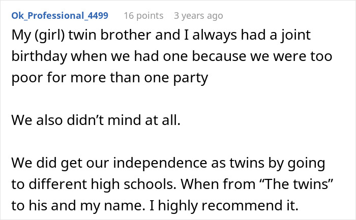 Daughter Excludes Twin Brother From Birthday Plans Without Telling Him, Mom Cancels Her Party Daughter Excludes Twin Brother From Birthday Plans Without Telling Him, Mom Cancels Her Party