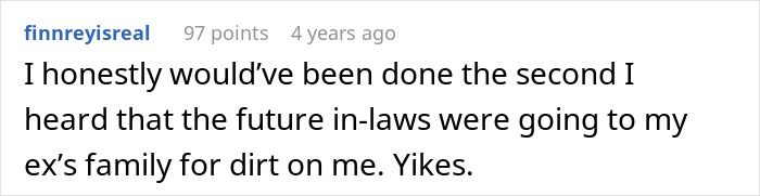 MIL Investigates Future DIL’s Divorce To Prove She’s Wrong For Her Son, Ends Up Ruining Their Engagement MIL Investigates Future DIL’s Divorce To Prove She’s Wrong For Her Son, Ends Up Ruining Their Engagement