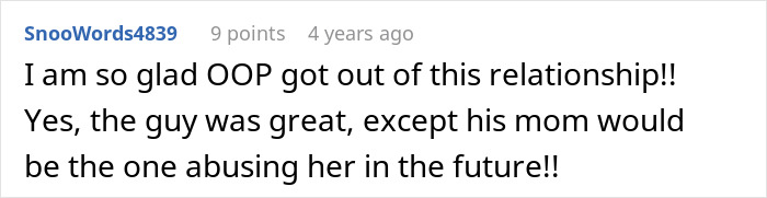 MIL Investigates Future DIL’s Divorce To Prove She’s Wrong For Her Son, Ends Up Ruining Their Engagement MIL Investigates Future DIL’s Divorce To Prove She’s Wrong For Her Son, Ends Up Ruining Their Engagement