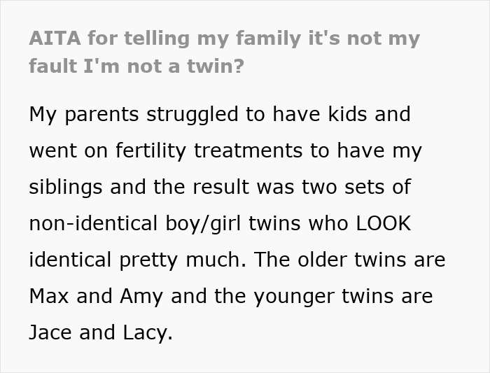 Parents Celebrate Their Twins But Overlook 17YO, Say He’s Manipulating Them When He Needs Attention Parents Celebrate Their Twins But Overlook 17YO, Say He’s Manipulating Them When He Needs Attention