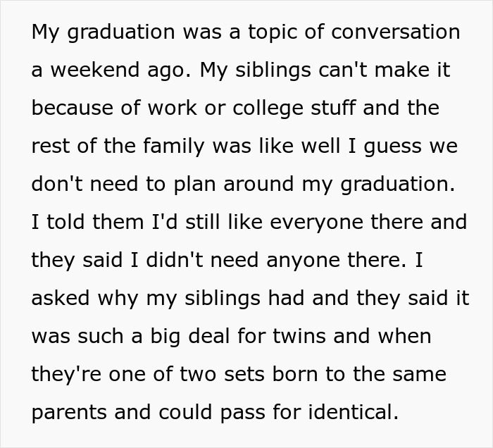 Parents Celebrate Their Twins But Overlook 17YO, Say He’s Manipulating Them When He Needs Attention Parents Celebrate Their Twins But Overlook 17YO, Say He’s Manipulating Them When He Needs Attention