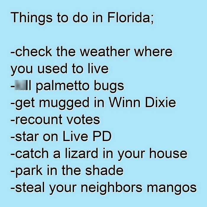 75 Unhinged Things People Witnessed Happening In The Sunshine State 75 Unhinged Things People Witnessed Happening In The Sunshine State