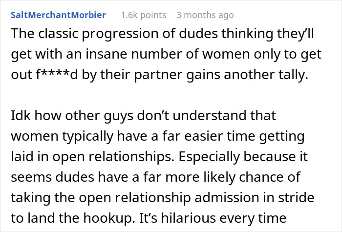 Man Suggests An Open Relationship After Hearing His Friend Slept With 100 Women, Then Can&rsquo;t Handle It