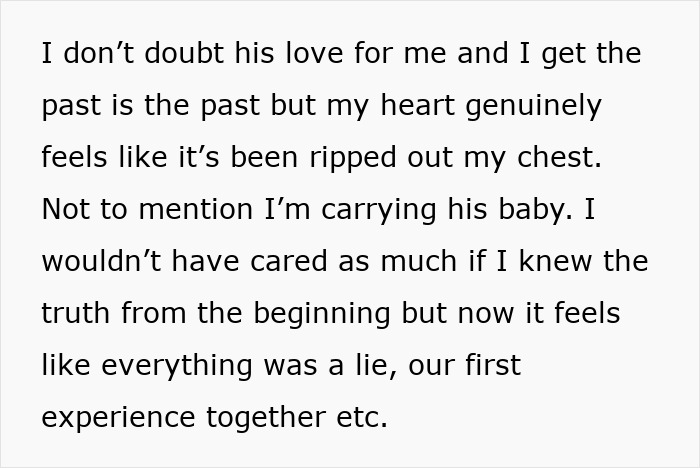 Pregnant Woman Can’t Look At Her Husband The Same After Finding His Old Messages Pregnant Woman Can’t Look At Her Husband The Same After Finding His Old Messages