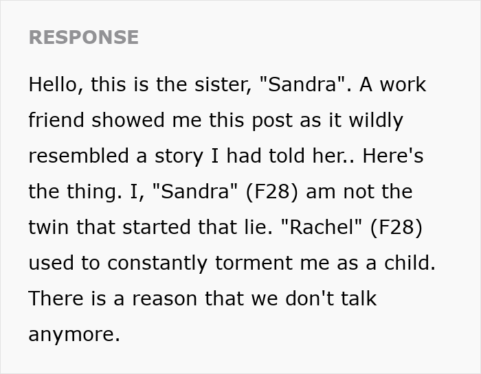 Chaotic And Crazy Twin Story Leaves People Wondering Who The Actual Sociopath Is Chaotic And Crazy Twin Story Leaves People Wondering Who The Actual Sociopath Is