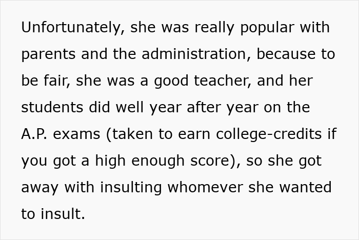 Woman Runs Into Insufferable Highschool Teacher 20 Years Later And Gets Proof That Karma Really Exists Woman Runs Into Insufferable Highschool Teacher 20 Years Later And Gets Proof That Karma Really Exists
