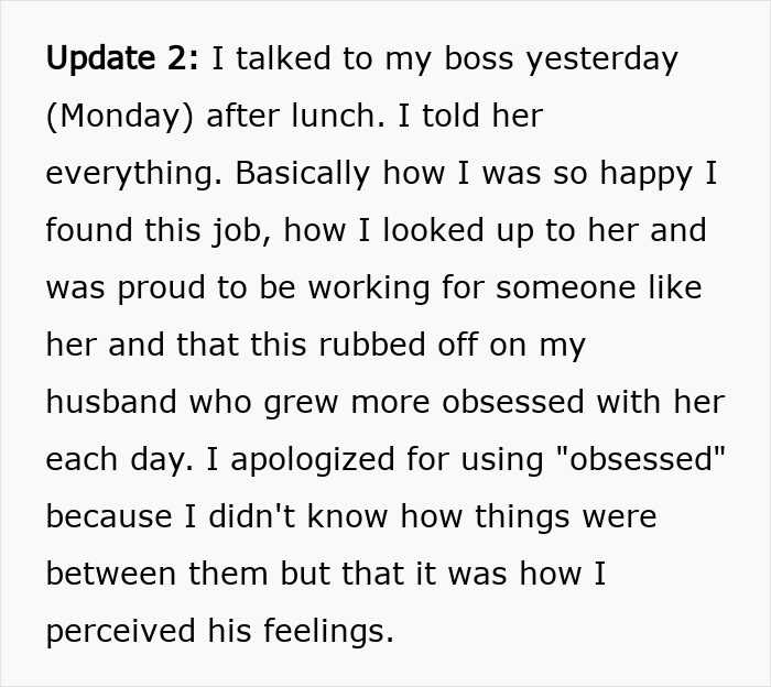 Woman Realizes Husband Might Be Obsessed With Her Boss, Things Get Way Creepier Woman Realizes Husband Might Be Obsessed With Her Boss, Things Get Way Creepier