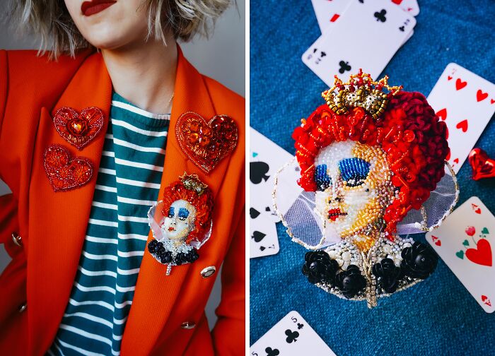 From Michael Jackson To Golden Globes Brooches: 40 Incredible Beaded Creations By Tiffany Pisani From Michael Jackson To Golden Globes Brooches: 40 Incredible Beaded Creations By Tiffany Pisani