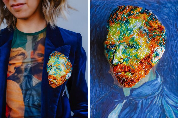 From Michael Jackson To Golden Globes Brooches: 40 Incredible Beaded Creations By Tiffany Pisani From Michael Jackson To Golden Globes Brooches: 40 Incredible Beaded Creations By Tiffany Pisani