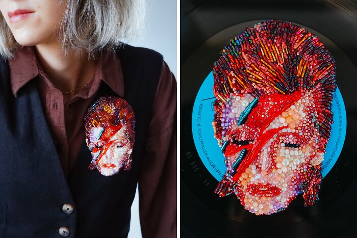 From Michael Jackson To Golden Globes Brooches: 40 Incredible Beaded Creations By Tiffany Pisani From Michael Jackson To Golden Globes Brooches: 40 Incredible Beaded Creations By Tiffany Pisani