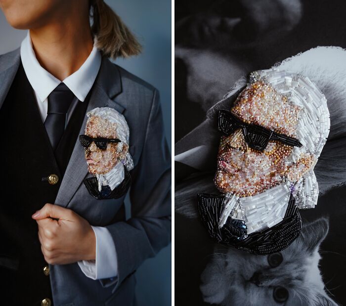 From Michael Jackson To Golden Globes Brooches: 40 Incredible Beaded Creations By Tiffany Pisani From Michael Jackson To Golden Globes Brooches: 40 Incredible Beaded Creations By Tiffany Pisani
