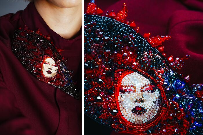 From Michael Jackson To Golden Globes Brooches: 40 Incredible Beaded Creations By Tiffany Pisani From Michael Jackson To Golden Globes Brooches: 40 Incredible Beaded Creations By Tiffany Pisani
