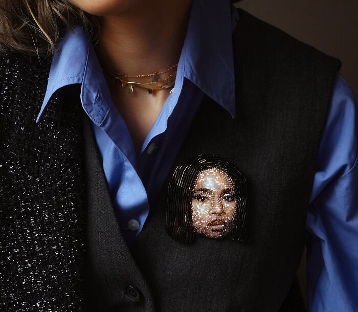 From Michael Jackson To Golden Globes Brooches: 40 Incredible Beaded Creations By Tiffany Pisani From Michael Jackson To Golden Globes Brooches: 40 Incredible Beaded Creations By Tiffany Pisani