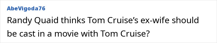 Bizarre Rant From ‘Days Of Thunder’ Star Urges Tom Cruise To Go Full MAGA In Sequel, Calls For Ex Nicole Kidman’s Return Bizarre Rant From ‘Days Of Thunder’ Star Urges Tom Cruise To Go Full MAGA In Sequel, Calls For Ex Nicole Kidman’s Return
