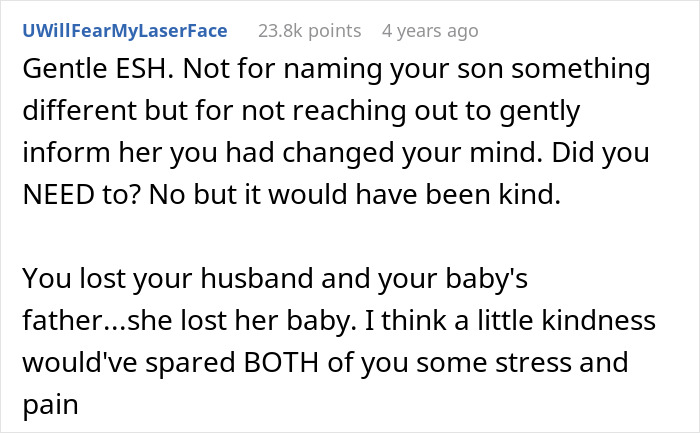 Widow Refuses To Honor Promise To Name Baby After Husband, Grieving MIL Livid And Confronts Her Widow Refuses To Honor Promise To Name Baby After Husband, Grieving MIL Livid And Confronts Her