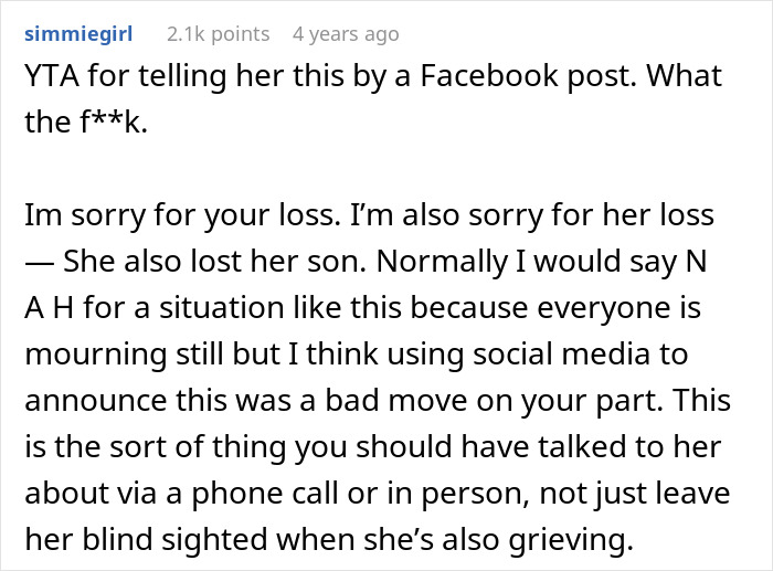 Widow Refuses To Honor Promise To Name Baby After Husband, Grieving MIL Livid And Confronts Her Widow Refuses To Honor Promise To Name Baby After Husband, Grieving MIL Livid And Confronts Her